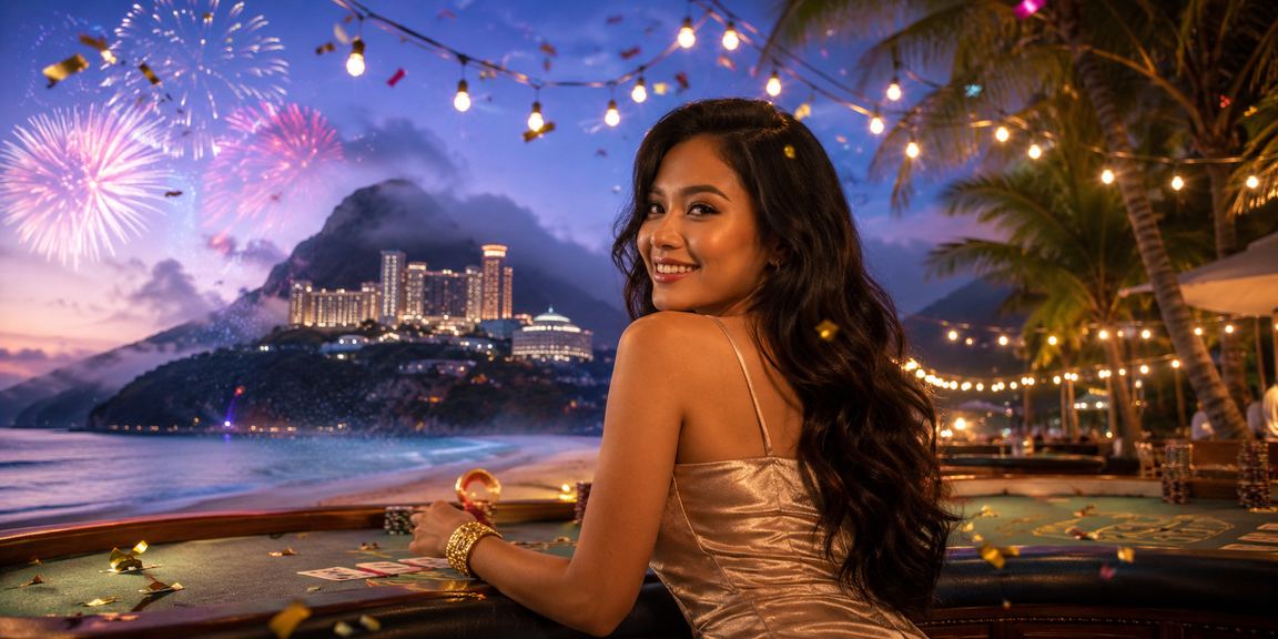 Permainan baccarat bergaya Malaysia di Genting Highlands dengan suasana kasino premium