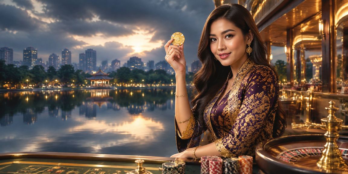 Panorama pertaruhan Malaysia berlatarkan motif batik tradisional