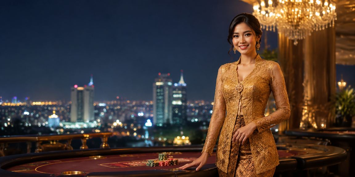 Permainan poker bergaya kebaya tradisional Malaysia di Seremban